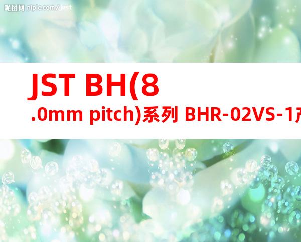 JST BH(8.0mm pitch)系列 BHR-02VS-1产品图纸